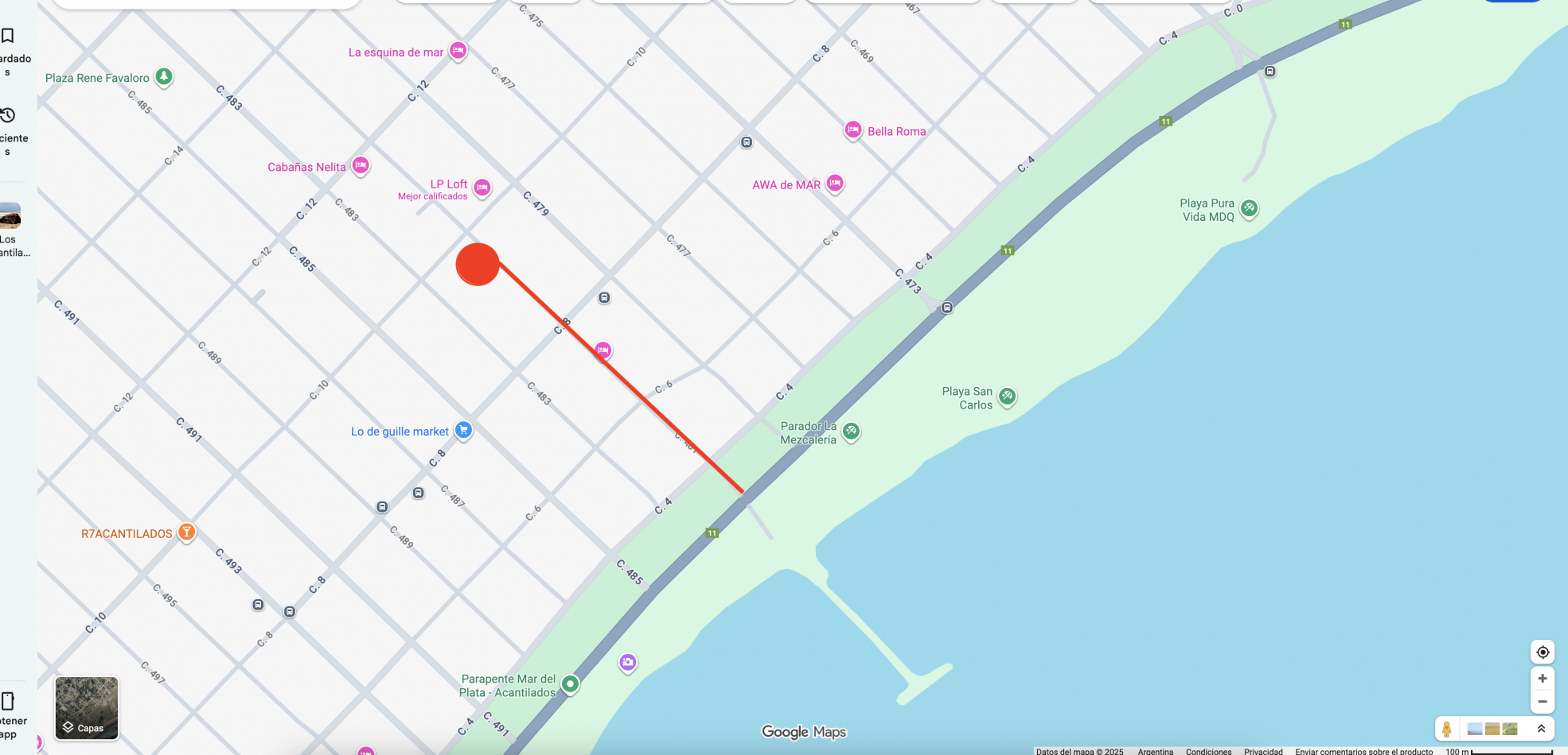 Lote en venta de 15 x 33m - Excelente Ubicacion B. Los Acantilados